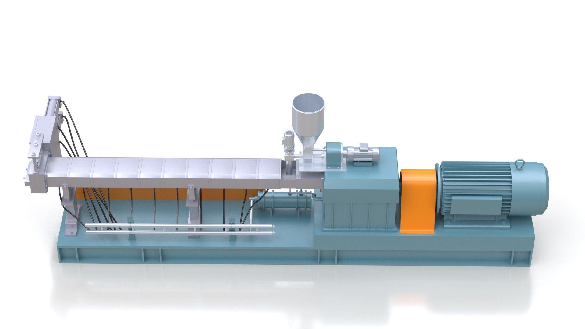 Double Screw Extruder 3D model_5