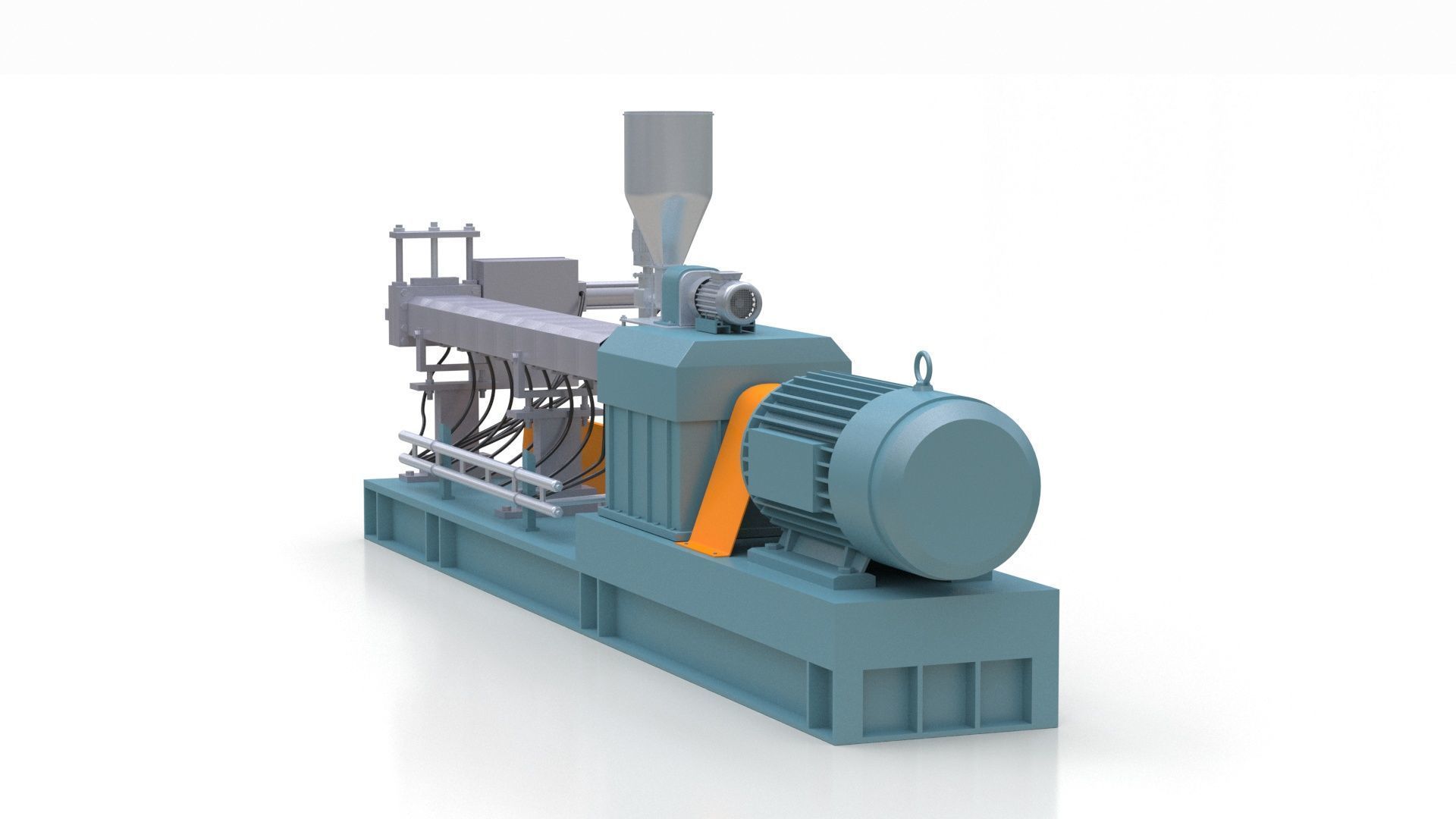 Double Screw Extruder 3D model_6