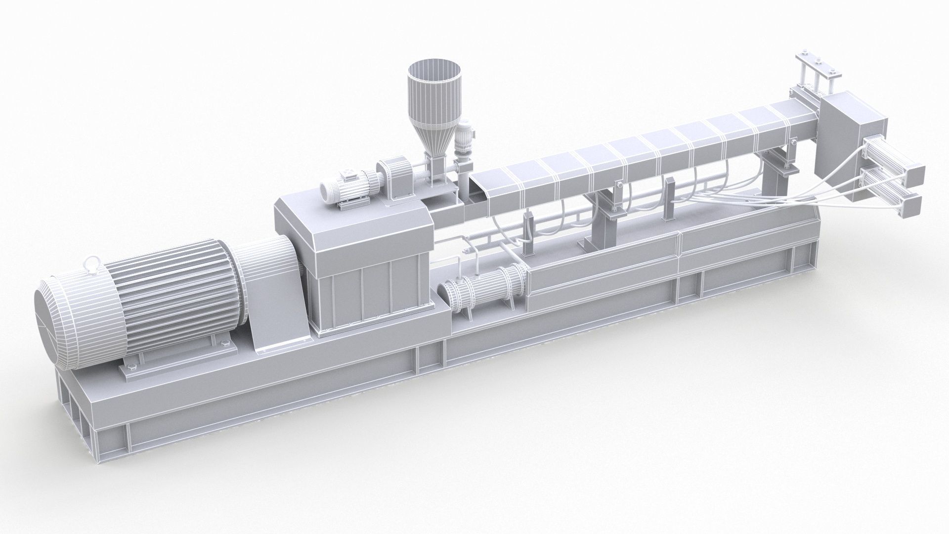 Double Screw Extruder 3D model_11