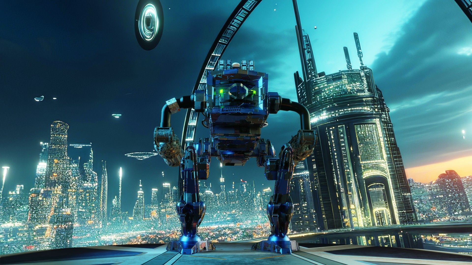 SIFI Combat Robot Low-poly 3D model_7