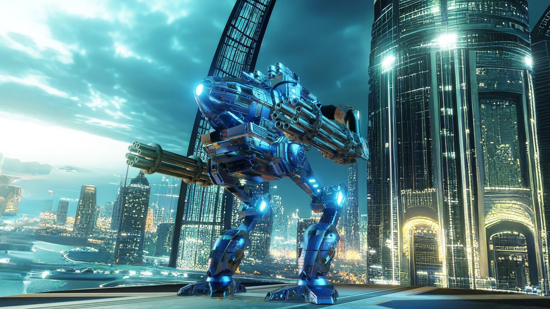 SIFI Combat Robot Low-poly 3D model_6