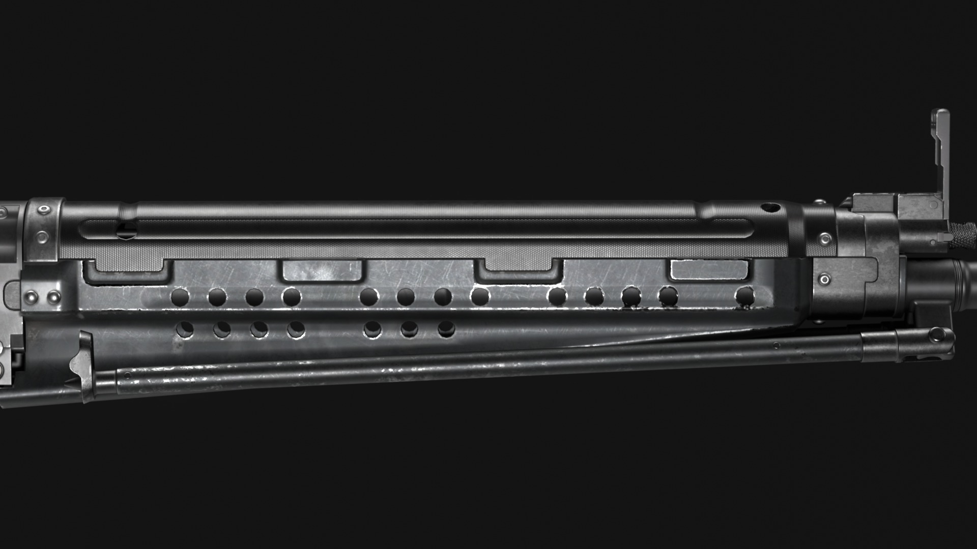 Howa Type 64 - Japanese Battle Rifle - Game Asset Low-poly 3D model_7