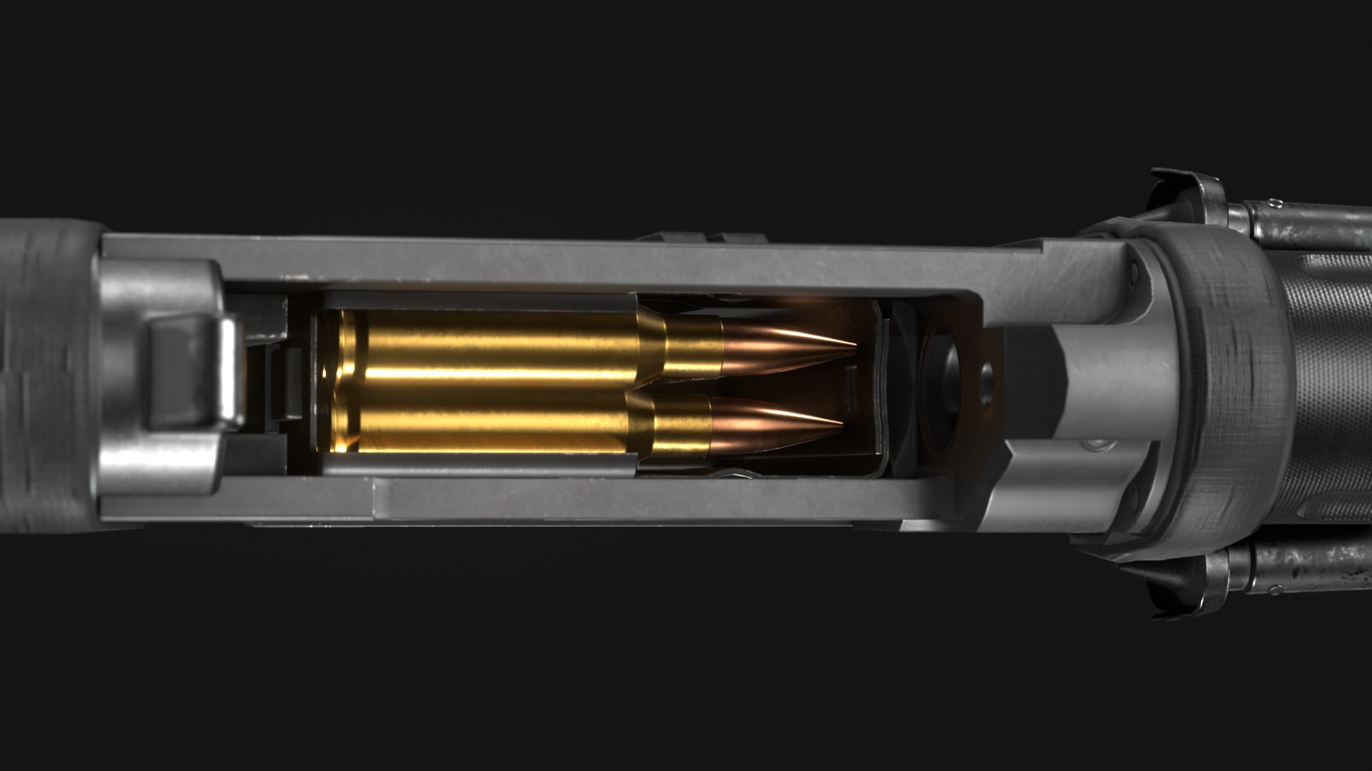 Howa Type 64 - Japanese Battle Rifle - Game Asset Low-poly 3D model_12