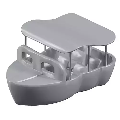 Games Cartoon Boat Toy Low-poly 3D model