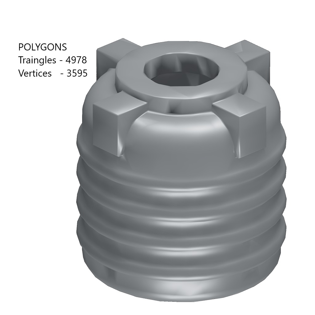 Games Water Tank Toy Low-poly 3D model_1