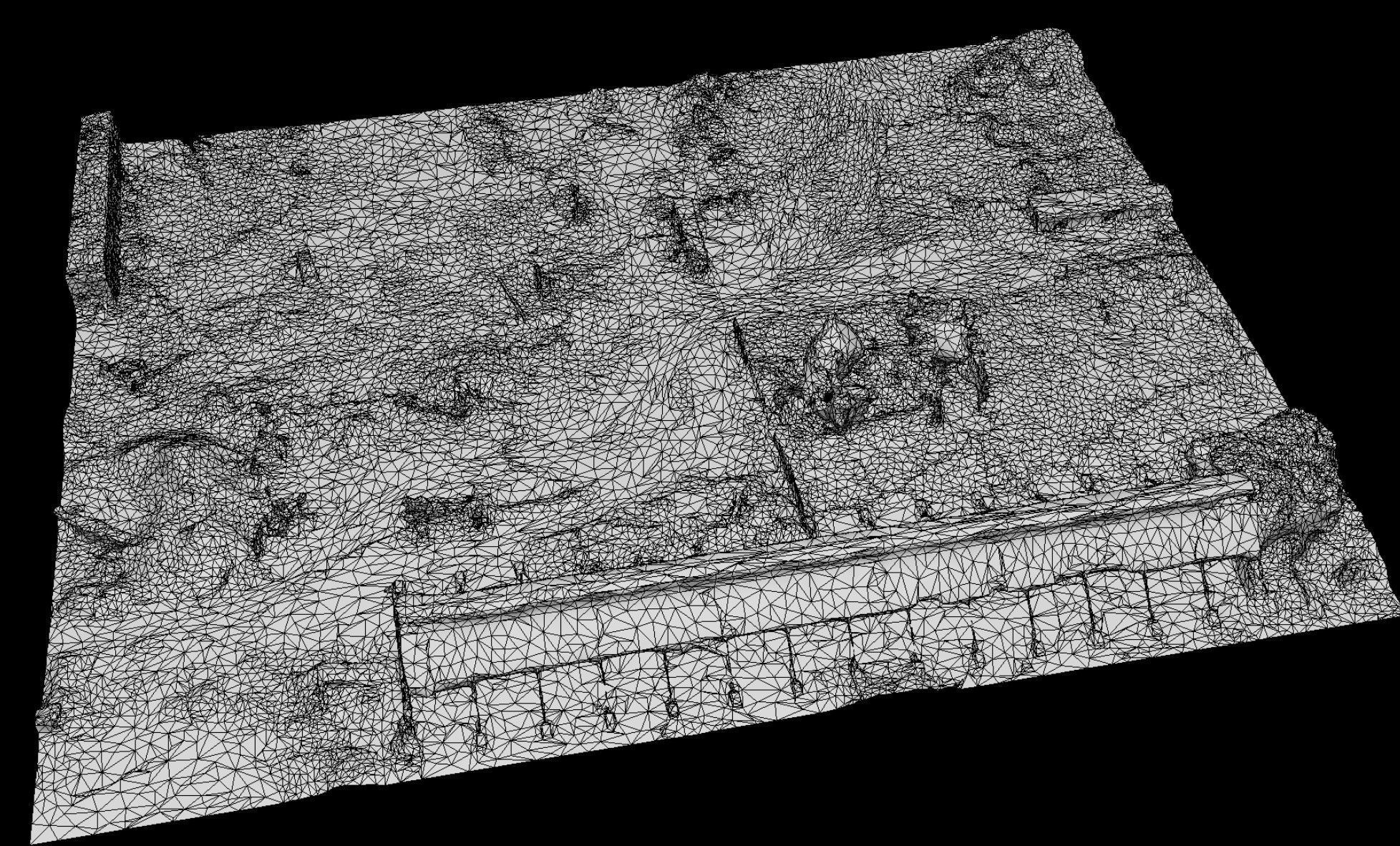 ukraine war destroyed factory ruins drone photogrammetry Low-poly 3D model_5