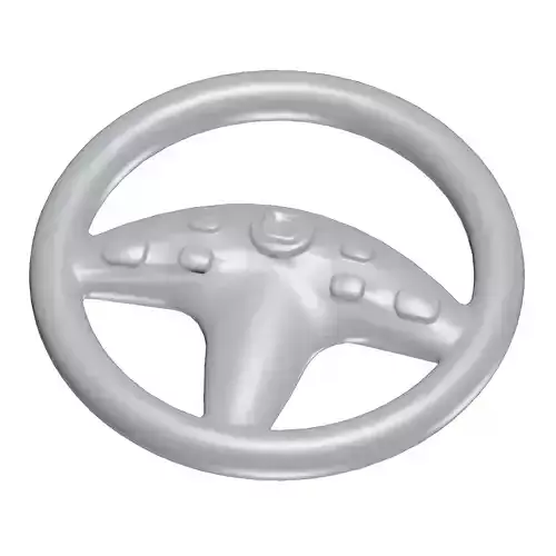 Games Steering Wheel Toy Low-poly 3D model