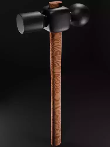 Low poly hammer