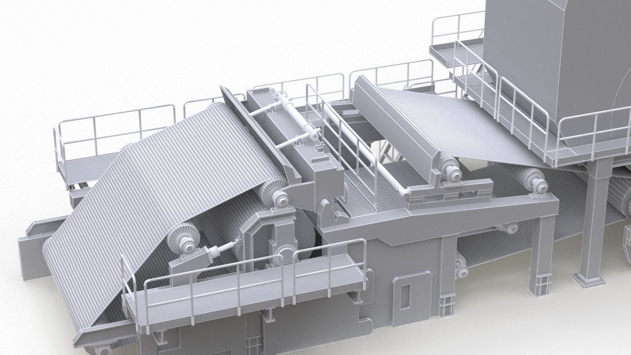 Paper Making Machine 3D model_15