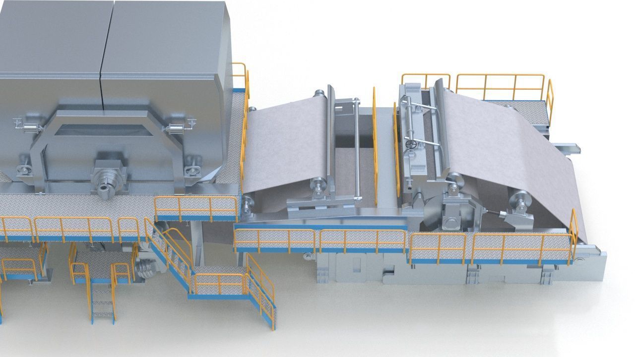 Paper Making Machine 3D model_9
