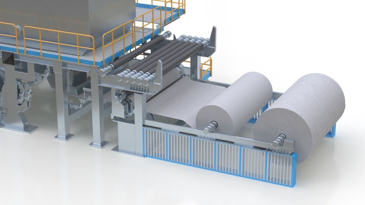 Paper Making Machine 3D model_10