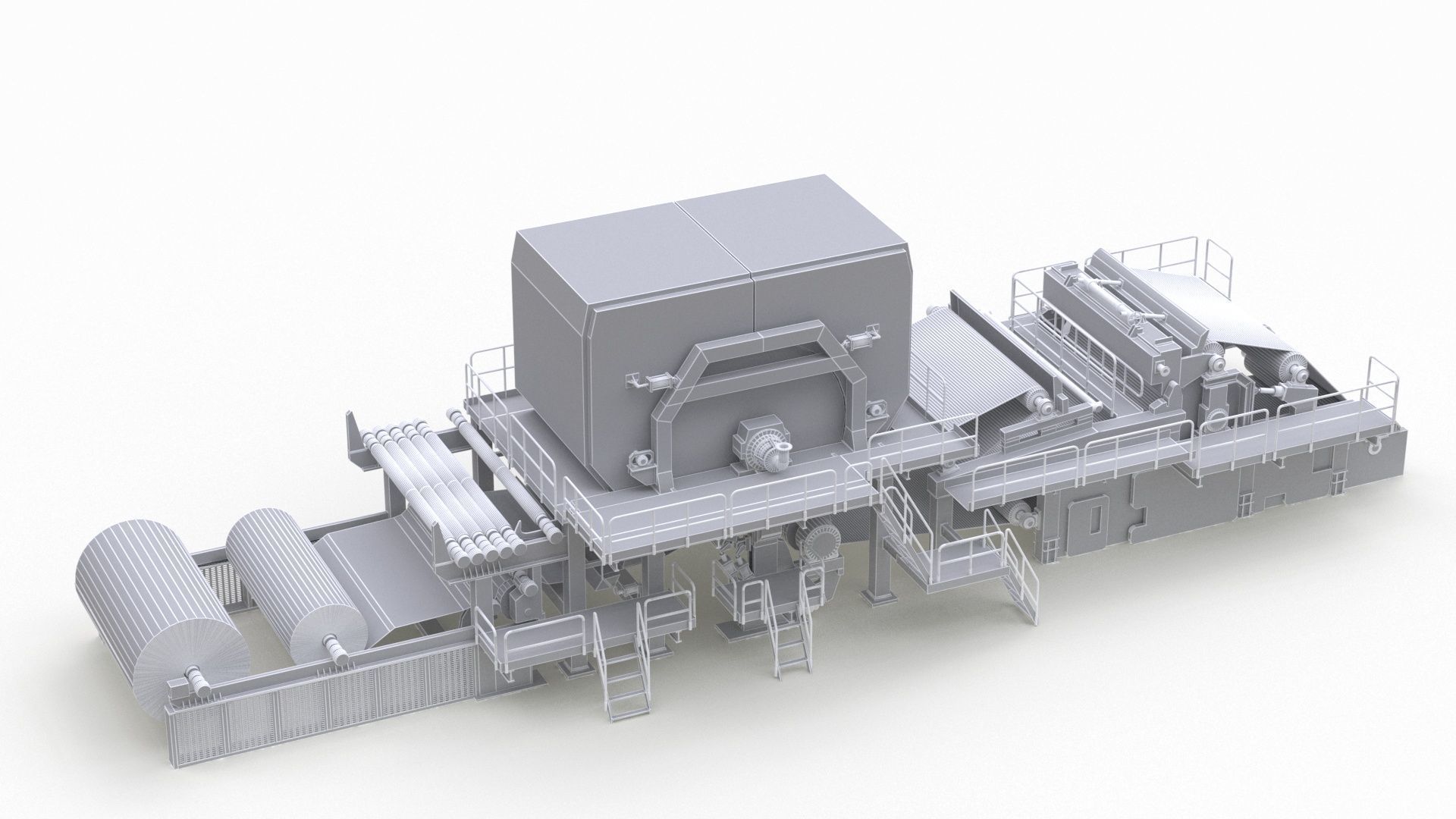 Paper Making Machine 3D model_11