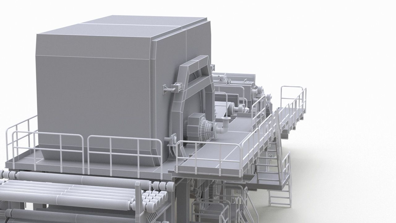 Paper Making Machine 3D model_17