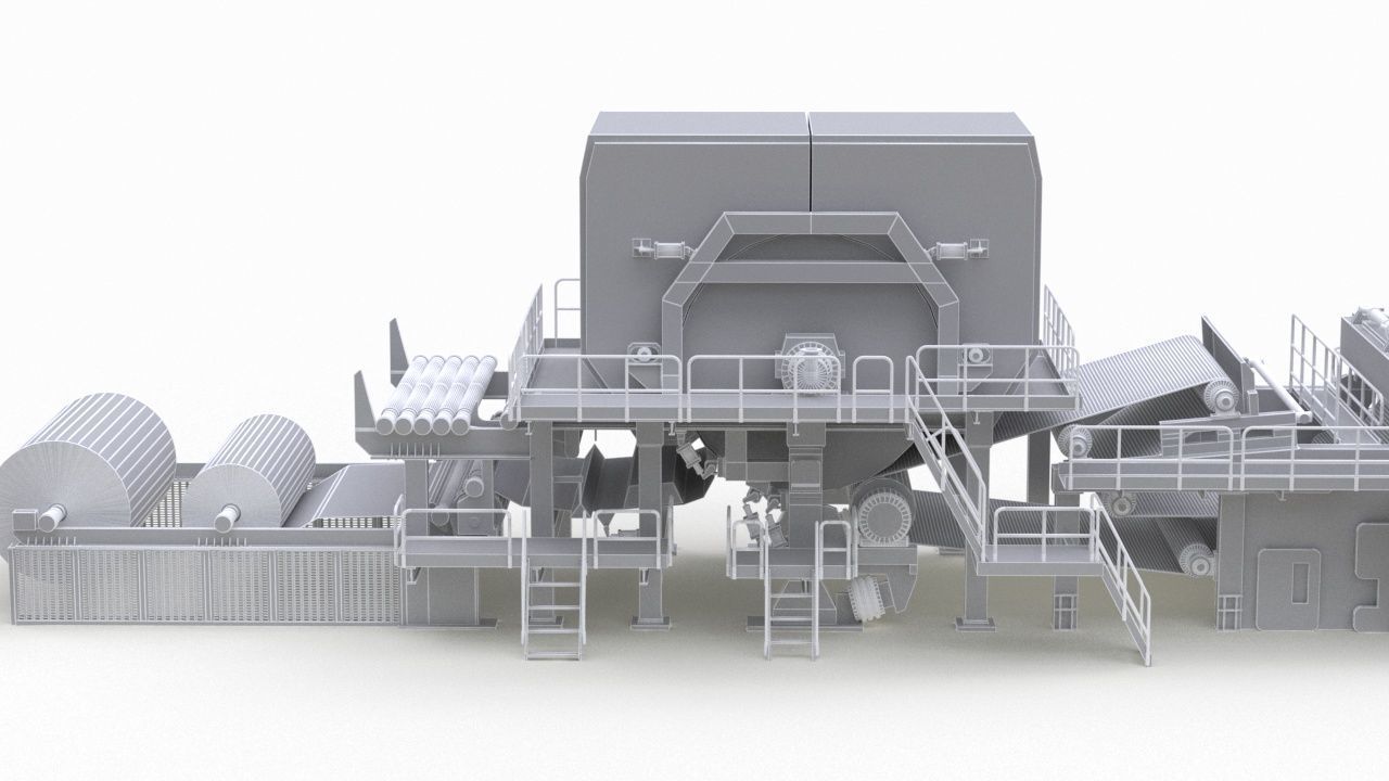 Paper Making Machine 3D model_13