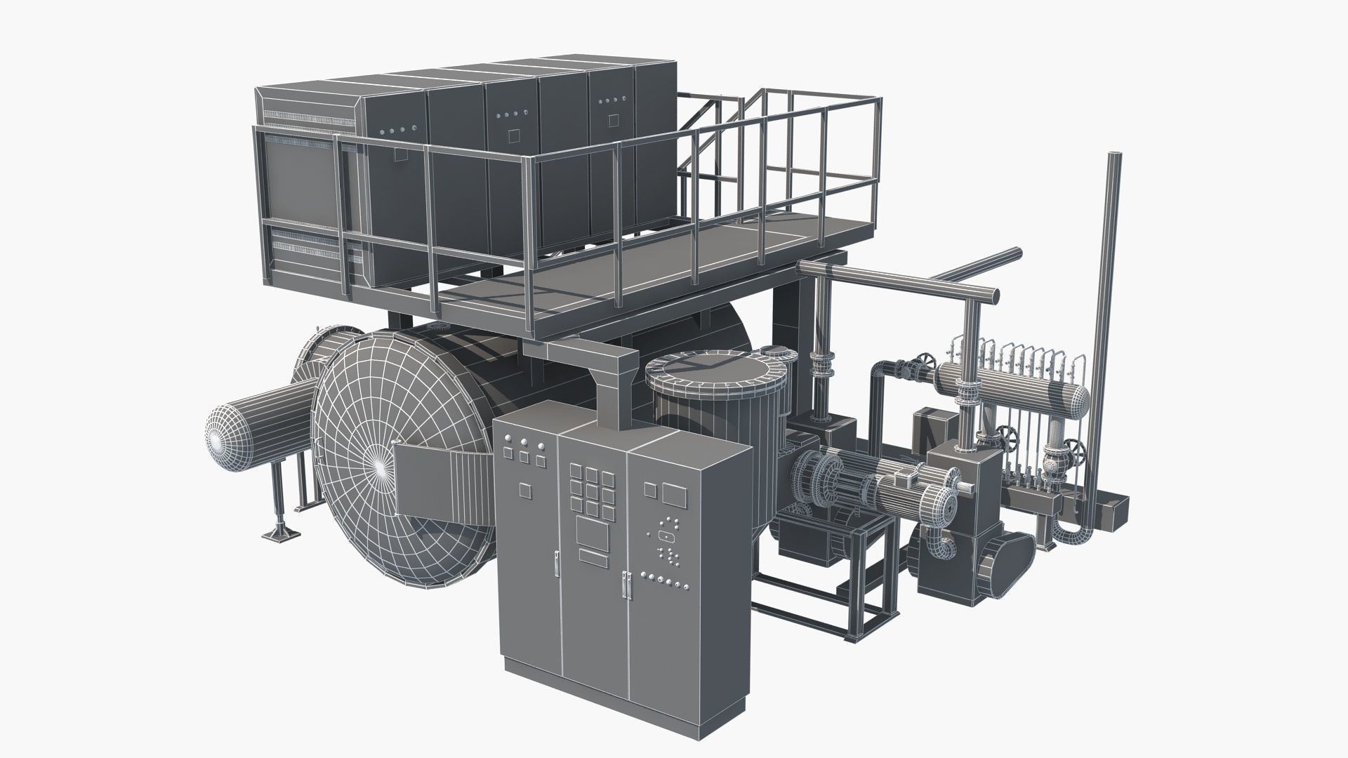 Vacuum Furnace 3D model_12