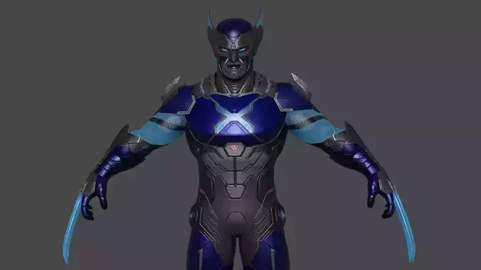 Wolverine 3D Model
