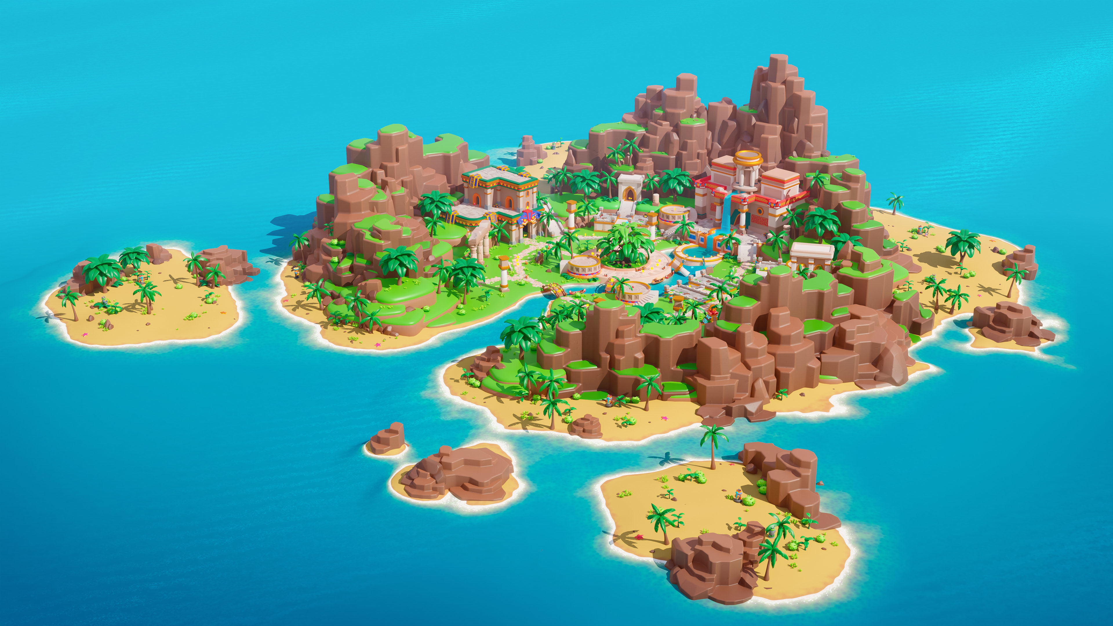 Temple Low-poly 3D model_3