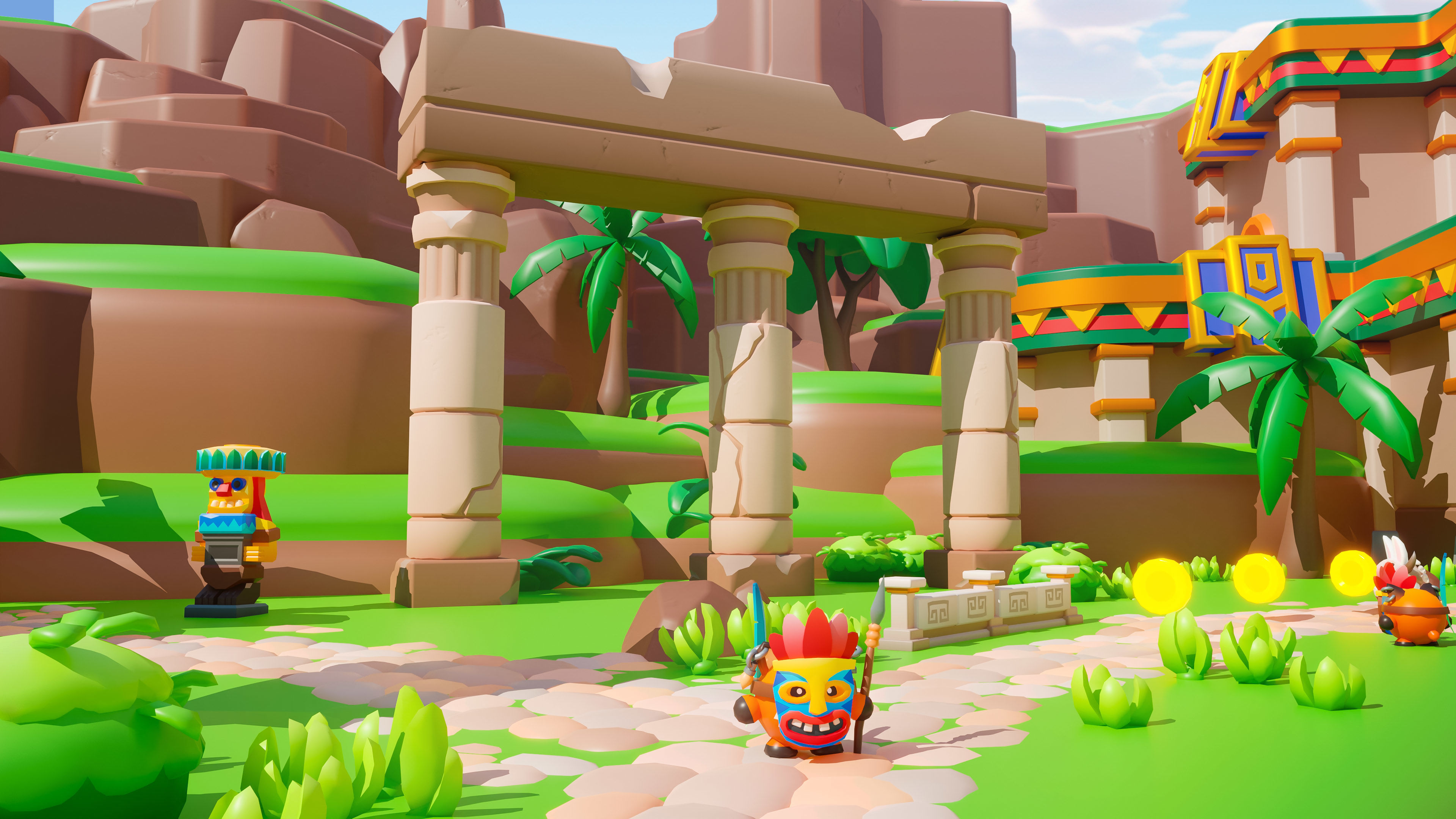 Temple Low-poly 3D model_8