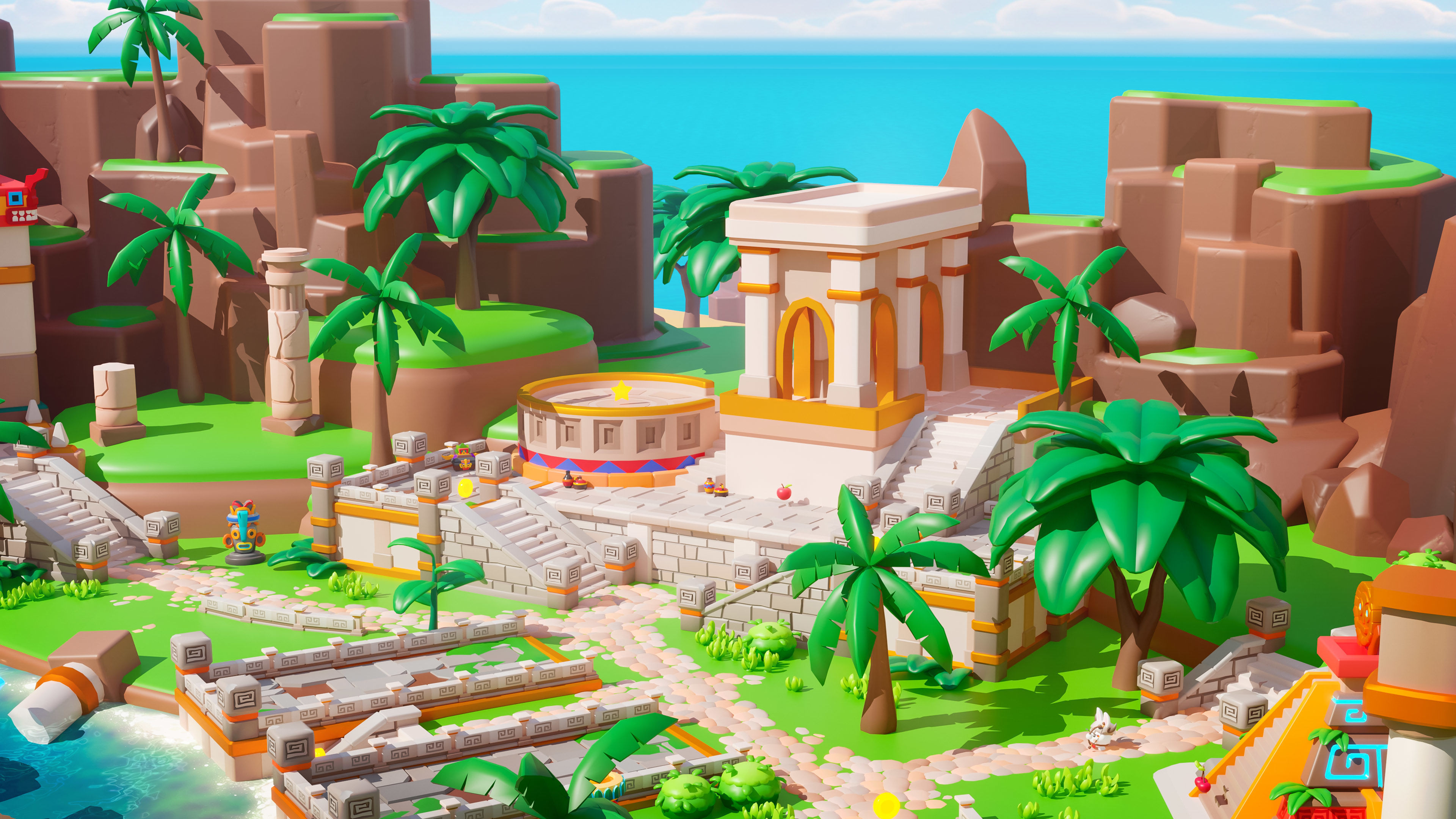 Temple Low-poly 3D model_7