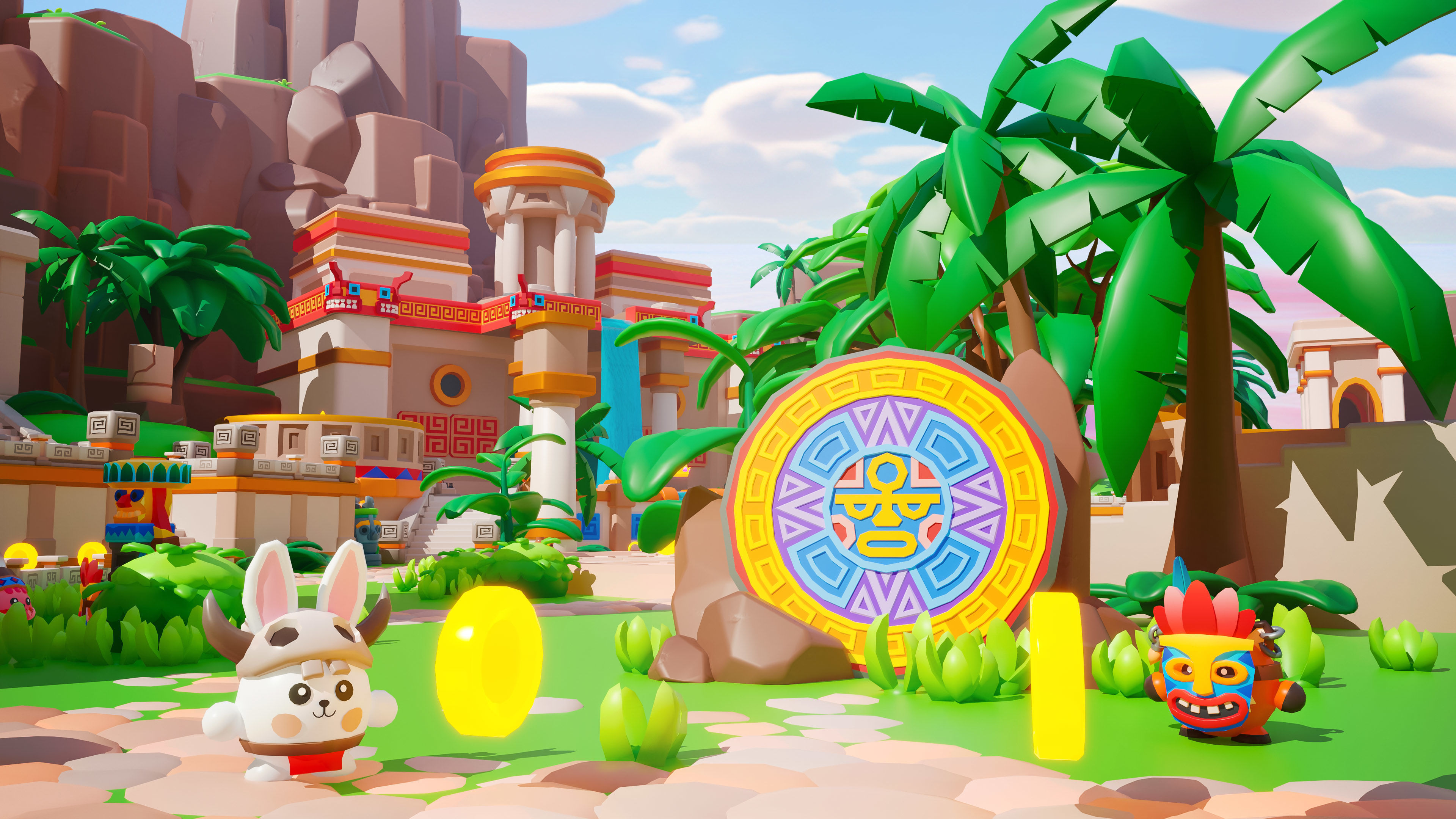 Temple Low-poly 3D model_10