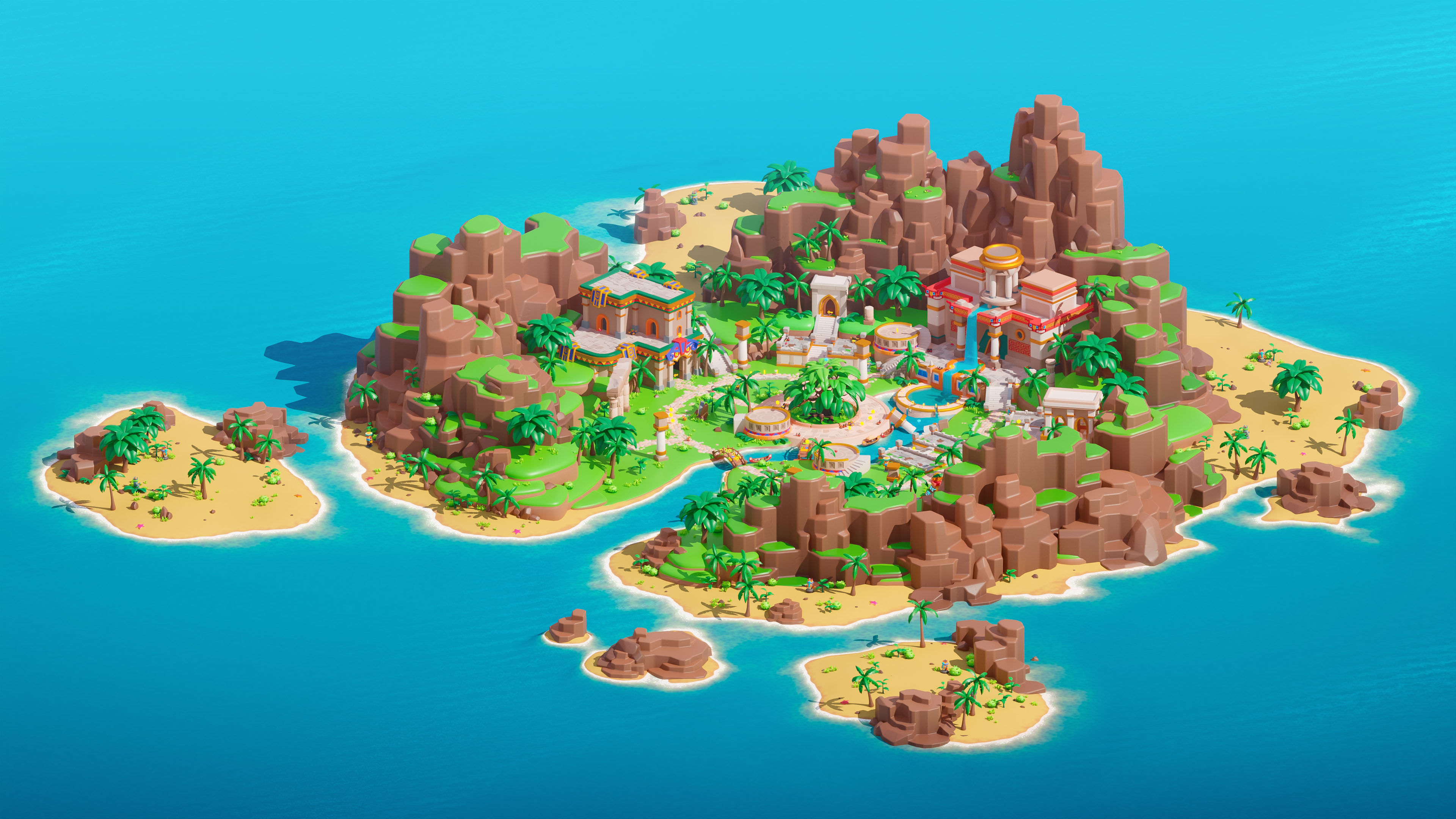 Temple Low-poly 3D model_16