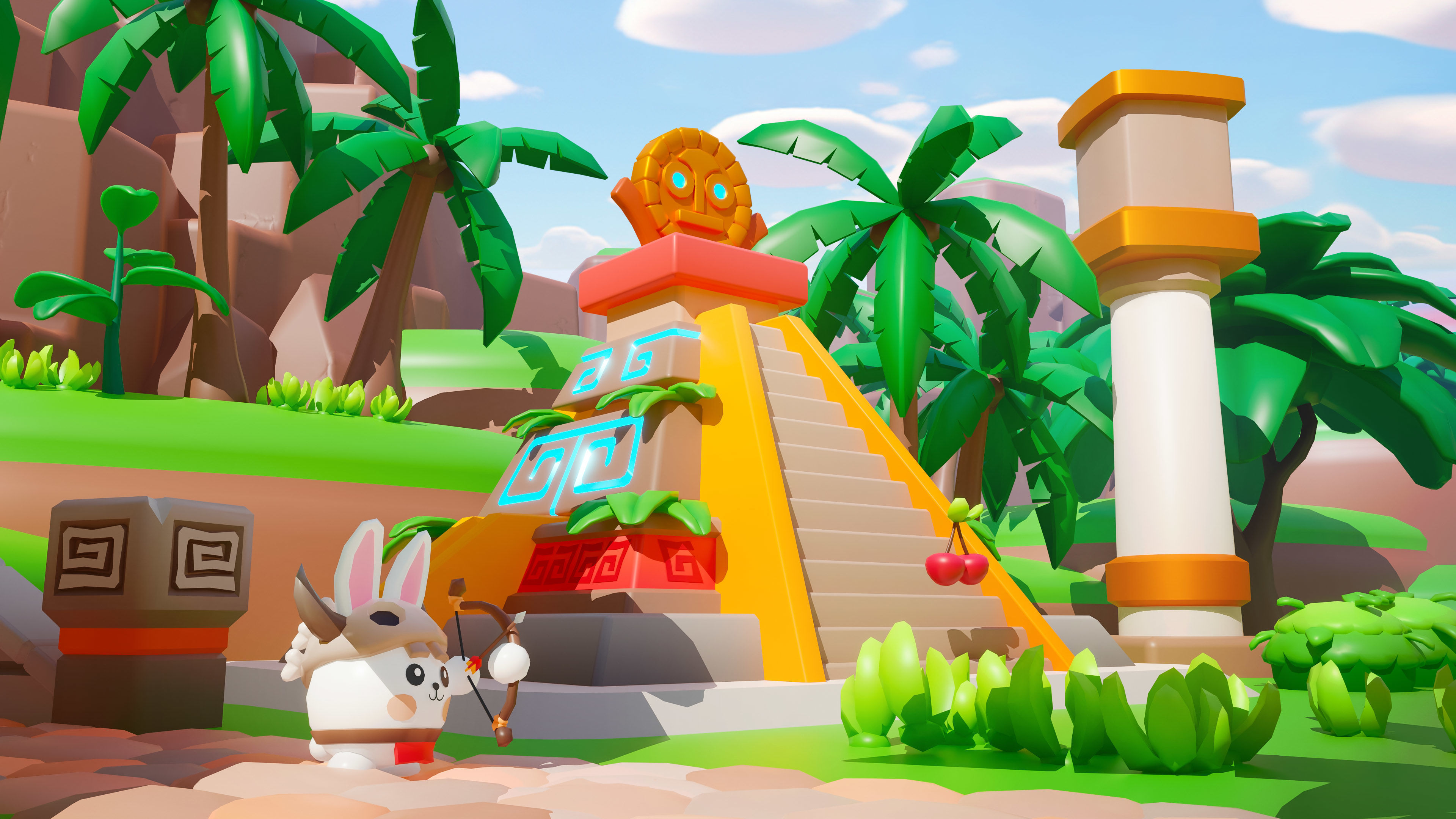 Temple Low-poly 3D model_11