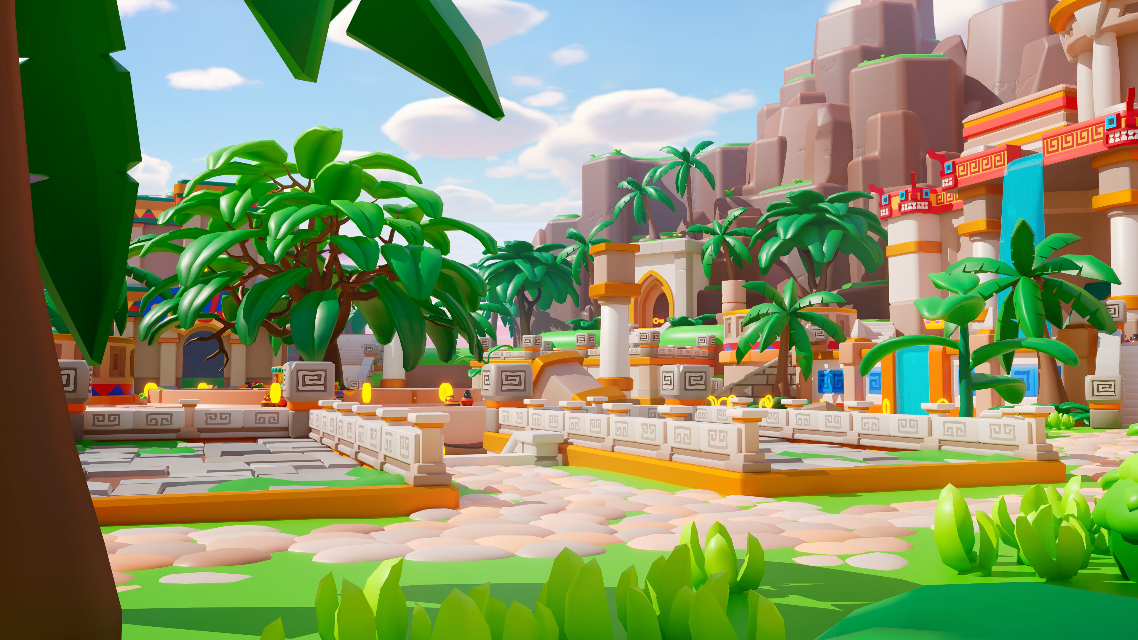 Temple Low-poly 3D model_12