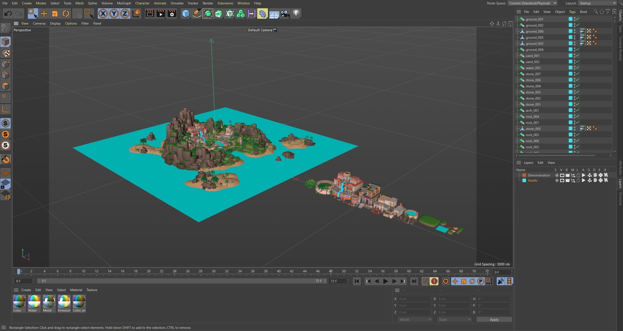 Temple Low-poly 3D model_30