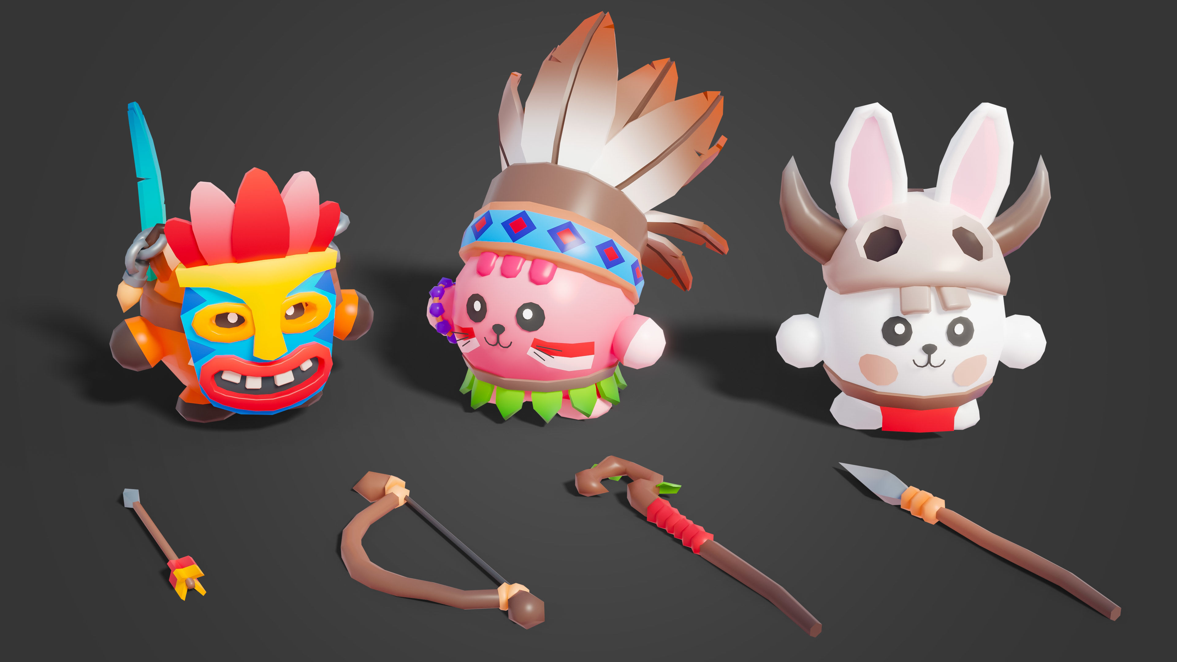 Temple Low-poly 3D model_23