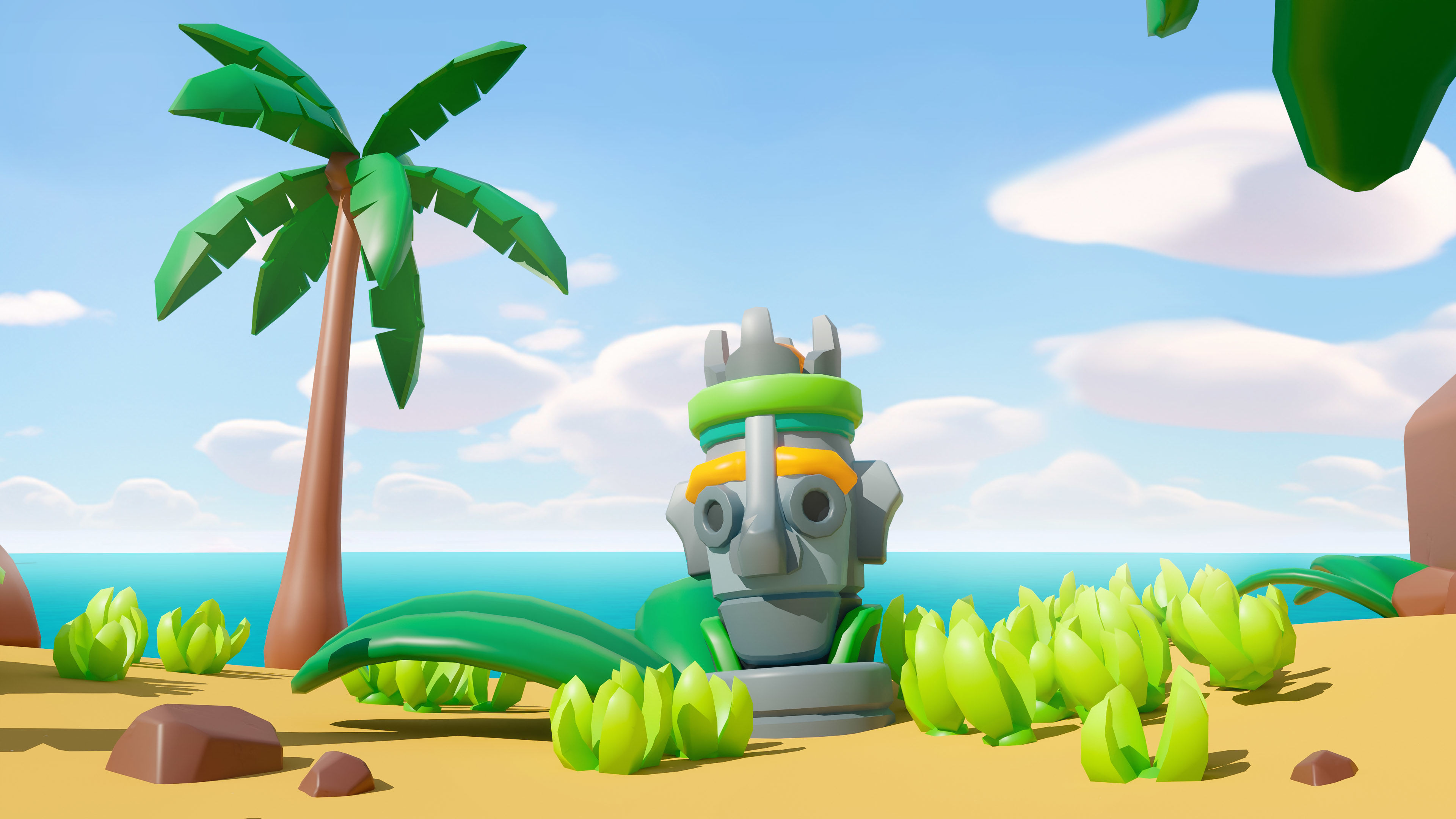 Temple Low-poly 3D model_13