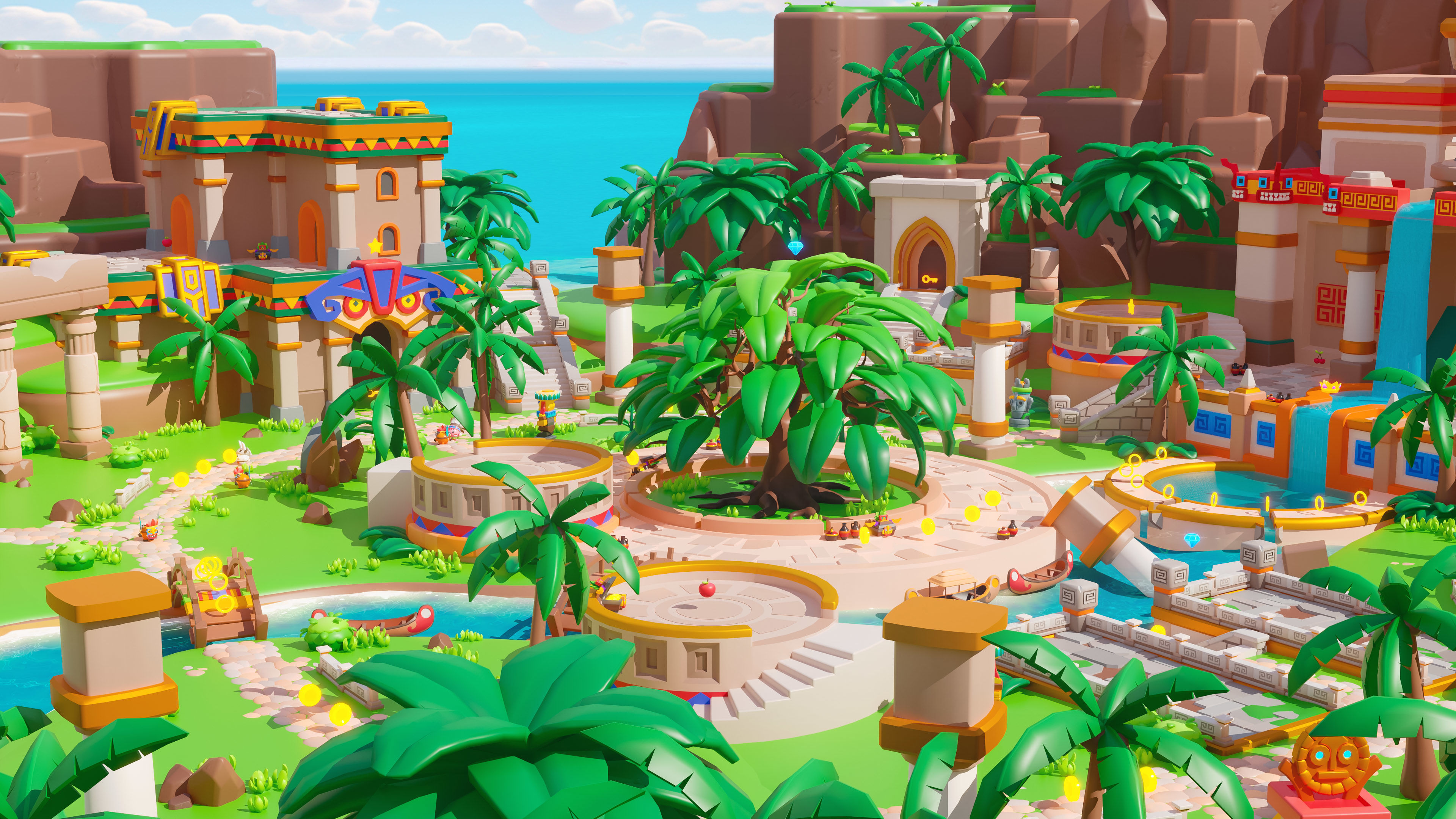 Temple Low-poly 3D model_5