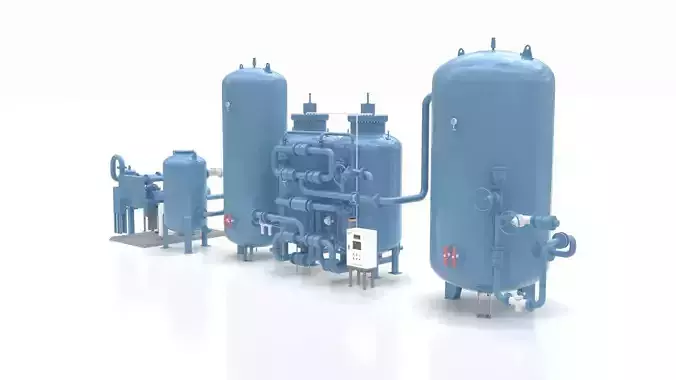 Nitrogen Generator Equipment 3D model