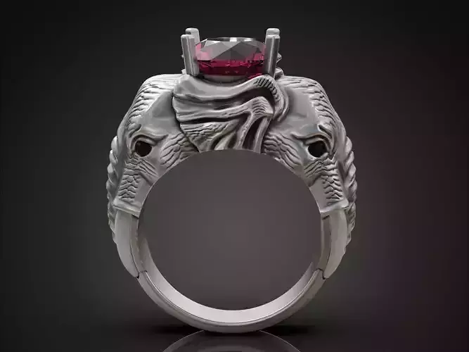 Elephants ring round gem