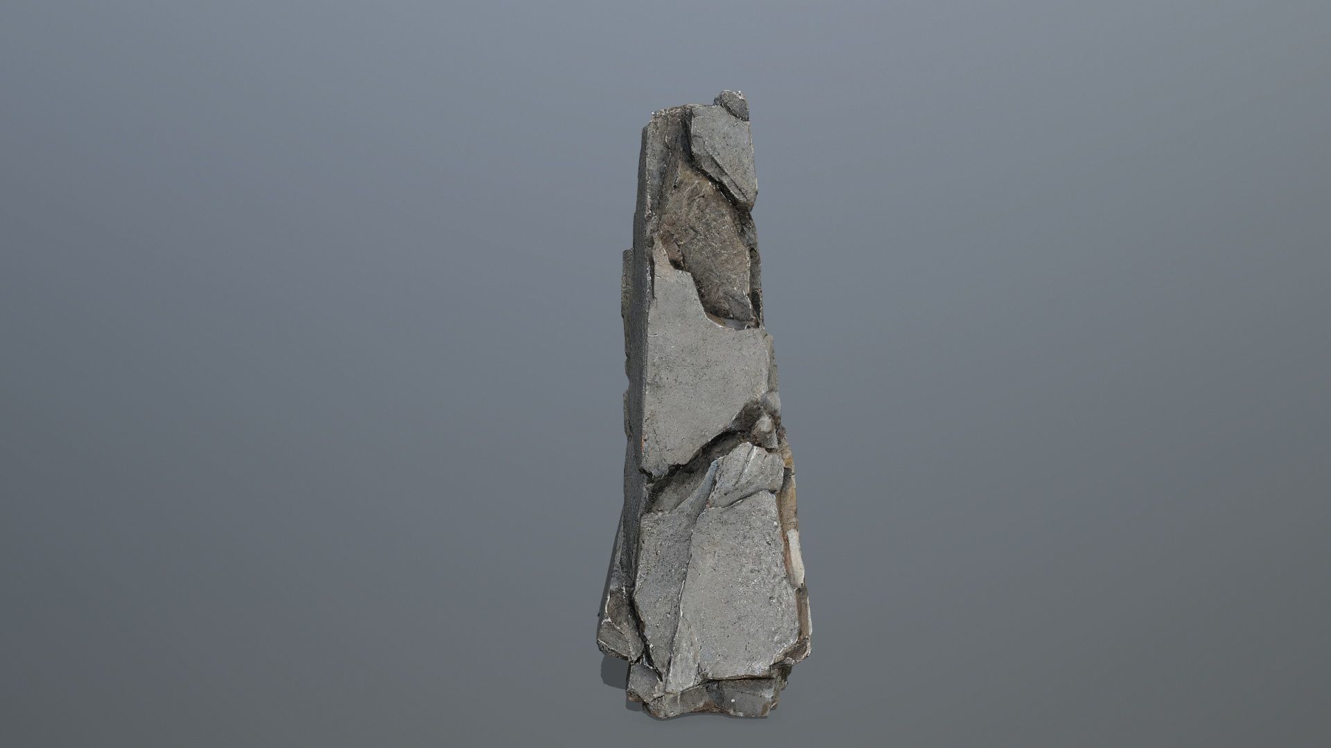 Cliff Rock  Low-poly 3D model_3