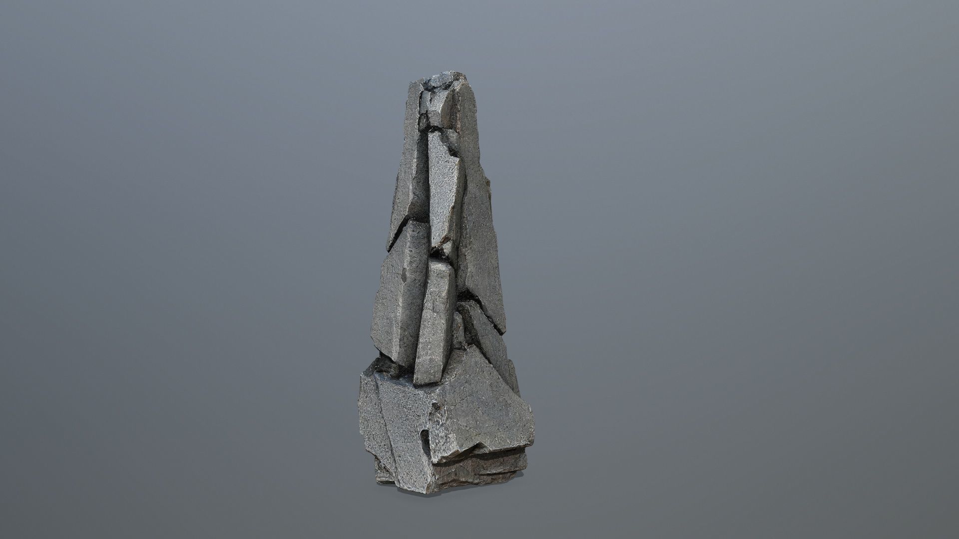 Cliff Rock  Low-poly 3D model_8