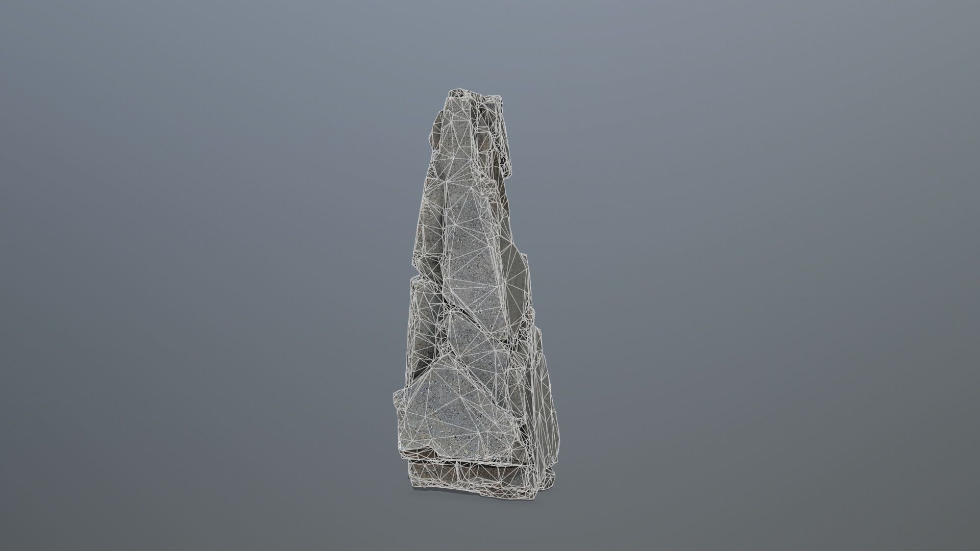 Cliff Rock  Low-poly 3D model_10