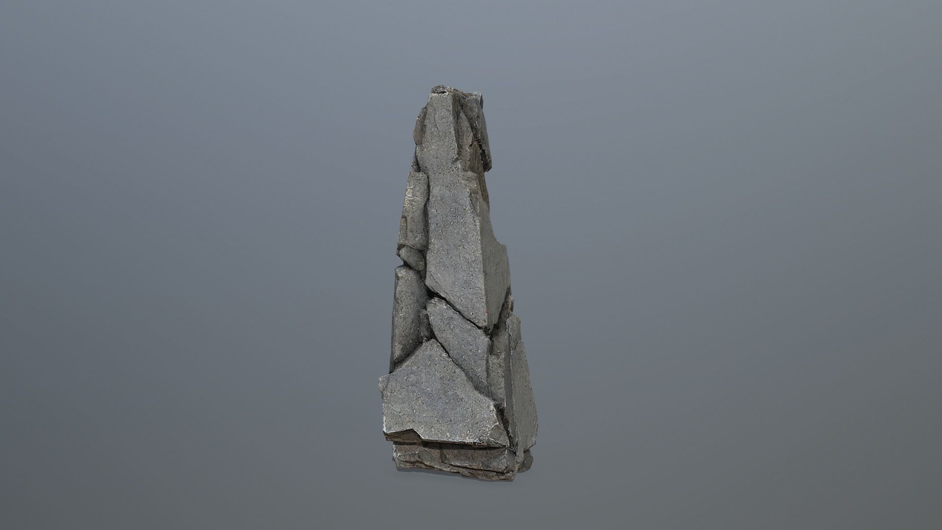 Cliff Rock  Low-poly 3D model_9