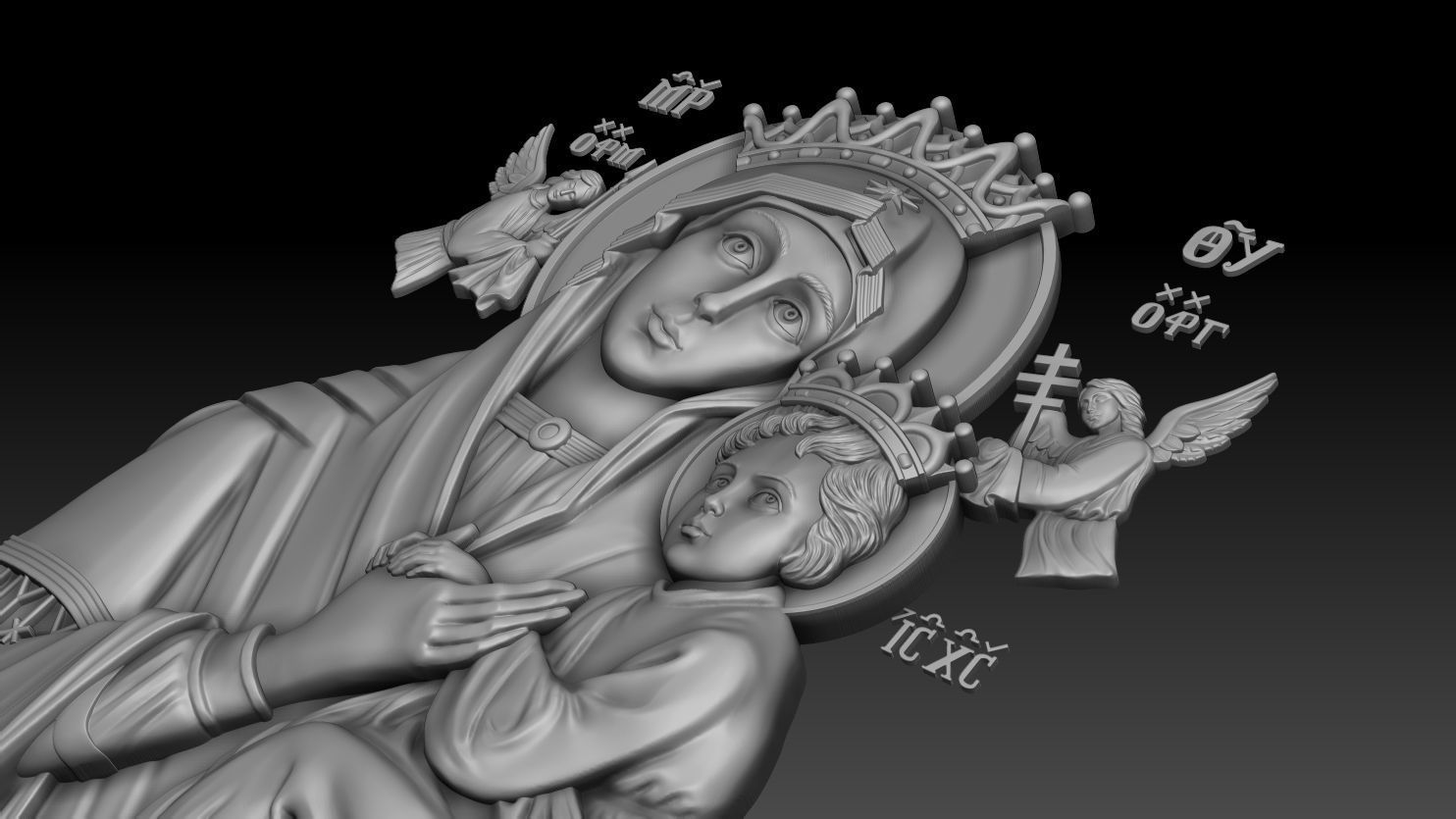 Our Lady of Perpetual Help 3D print model_10
