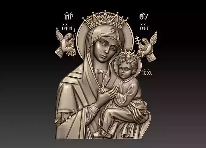 Our Lady of Perpetual Help 3D print model