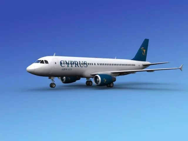 Airbus A320 Cyprus 3D model