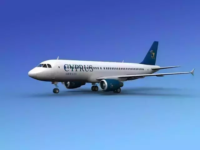 Airbus A320 Cyprus 3D model