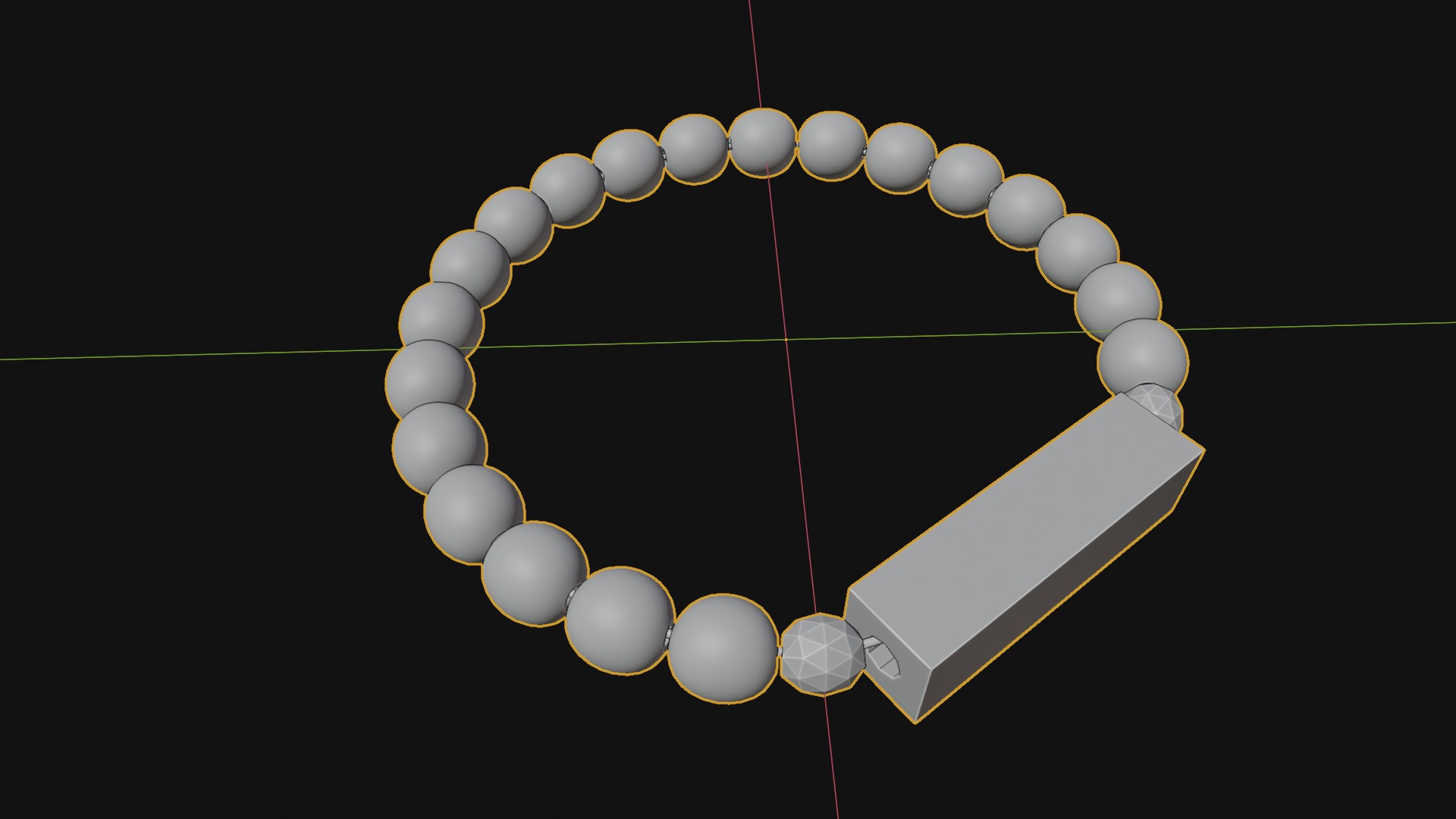 Realistic Detail Bracelet Model Free 3D print model_5