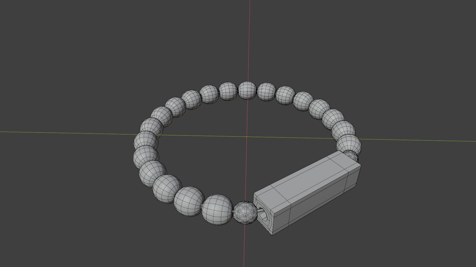 Realistic Detail Bracelet Model Free 3D print model_3