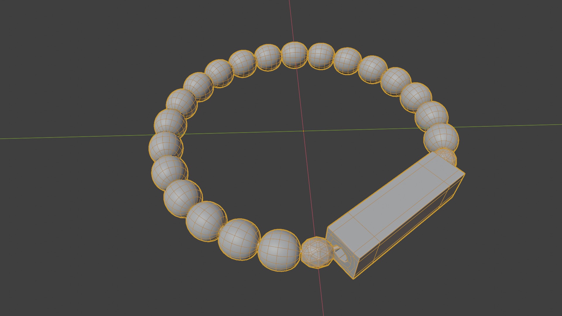 Realistic Detail Bracelet Model Free 3D print model_6