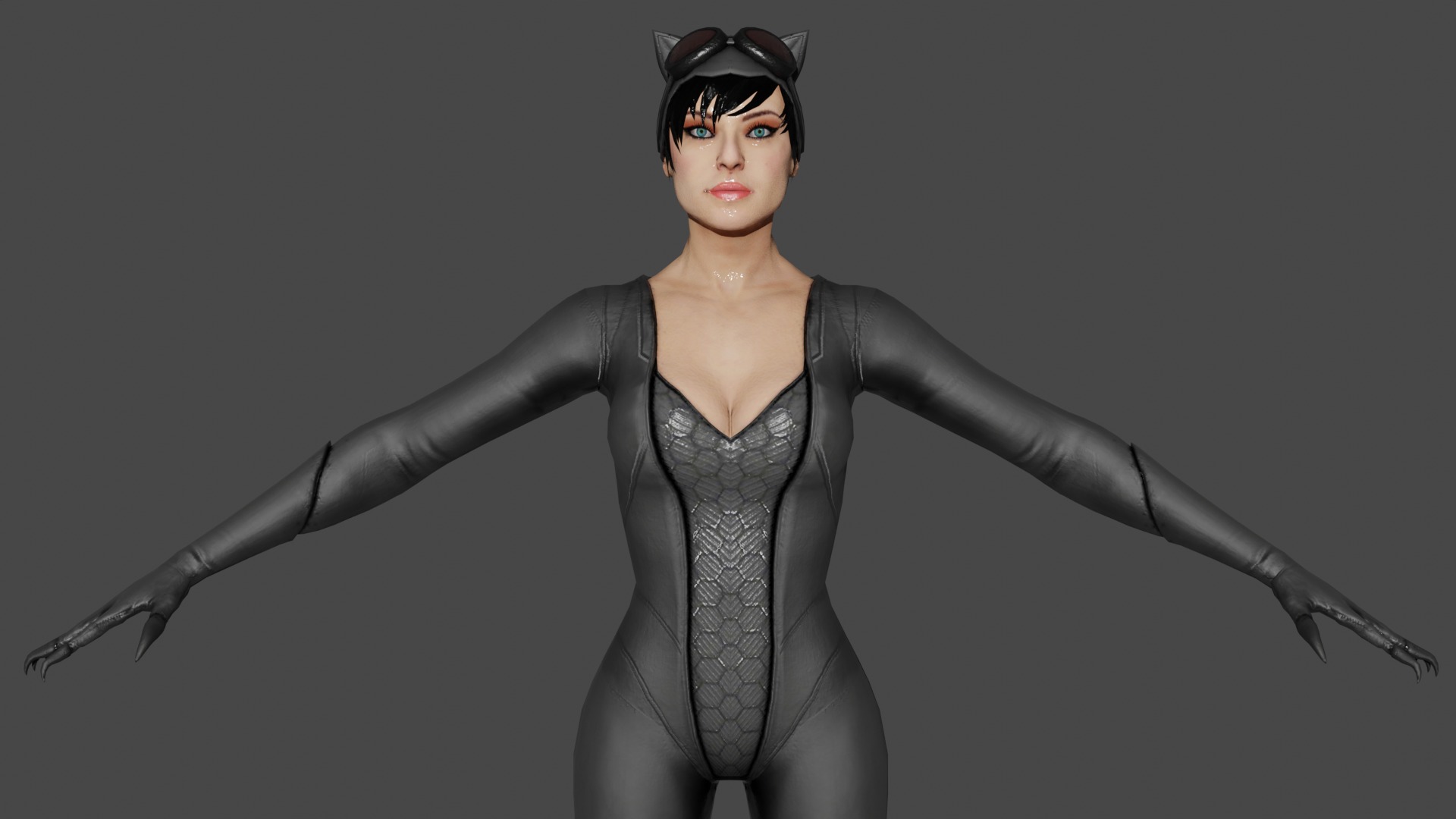 Cat woman 3D model_1