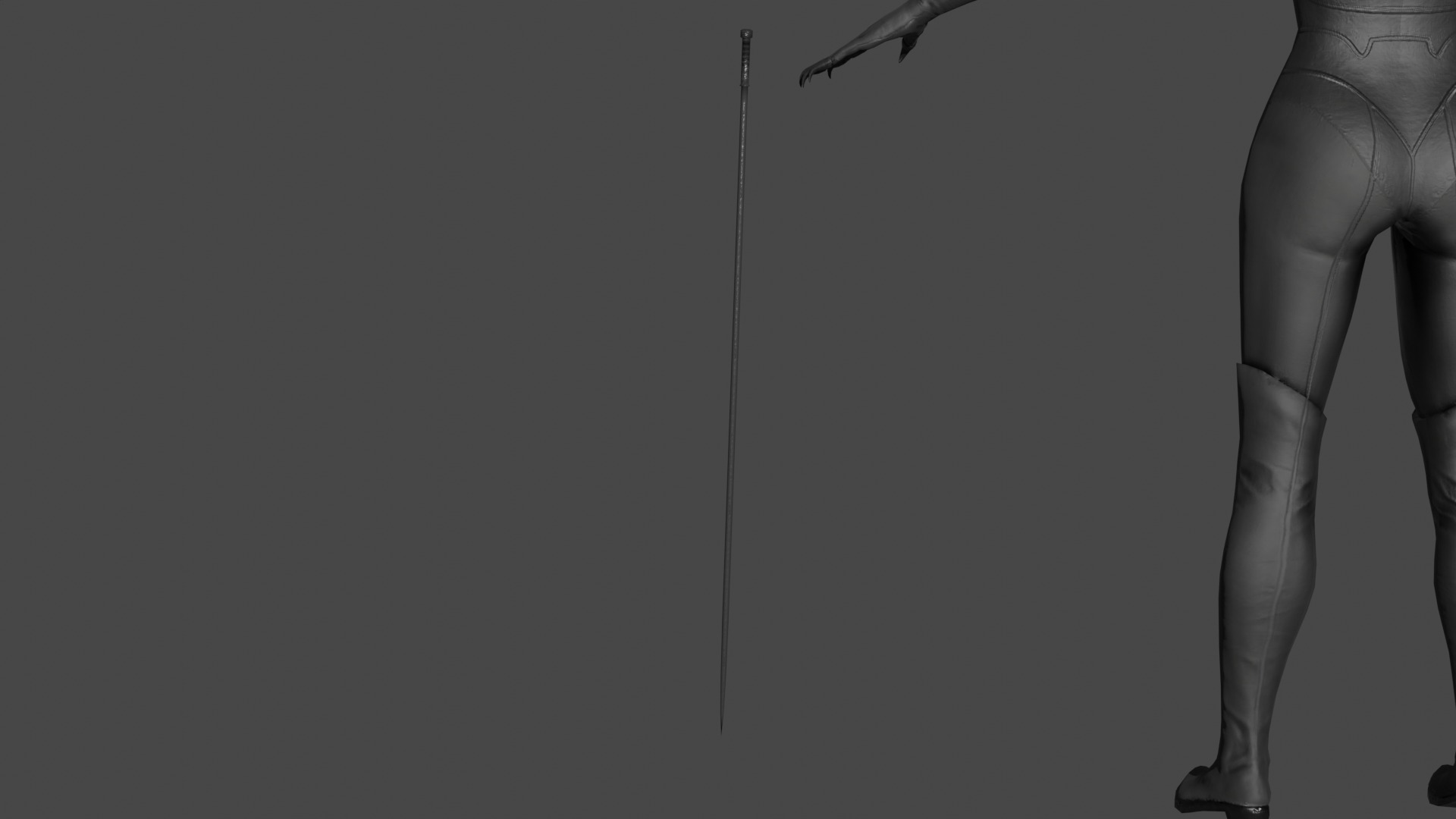 Cat woman 3D model_6