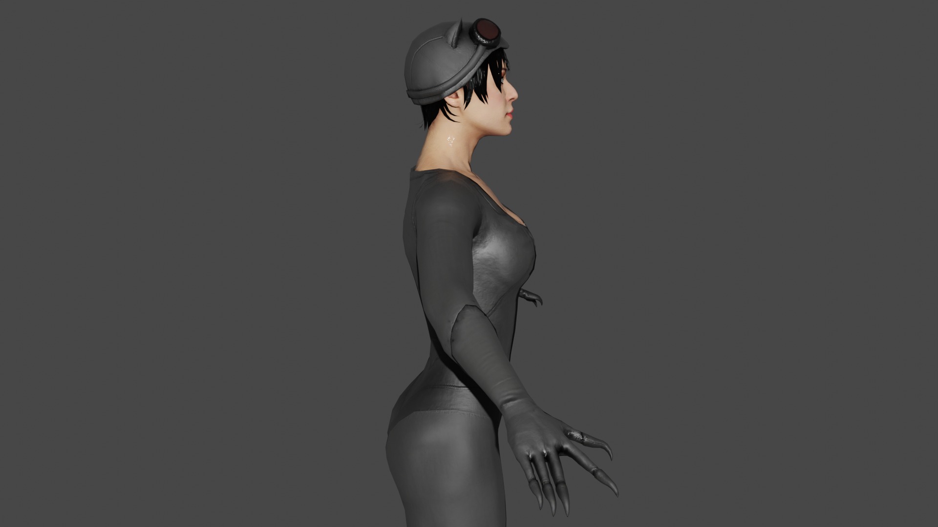 Cat woman 3D model_3
