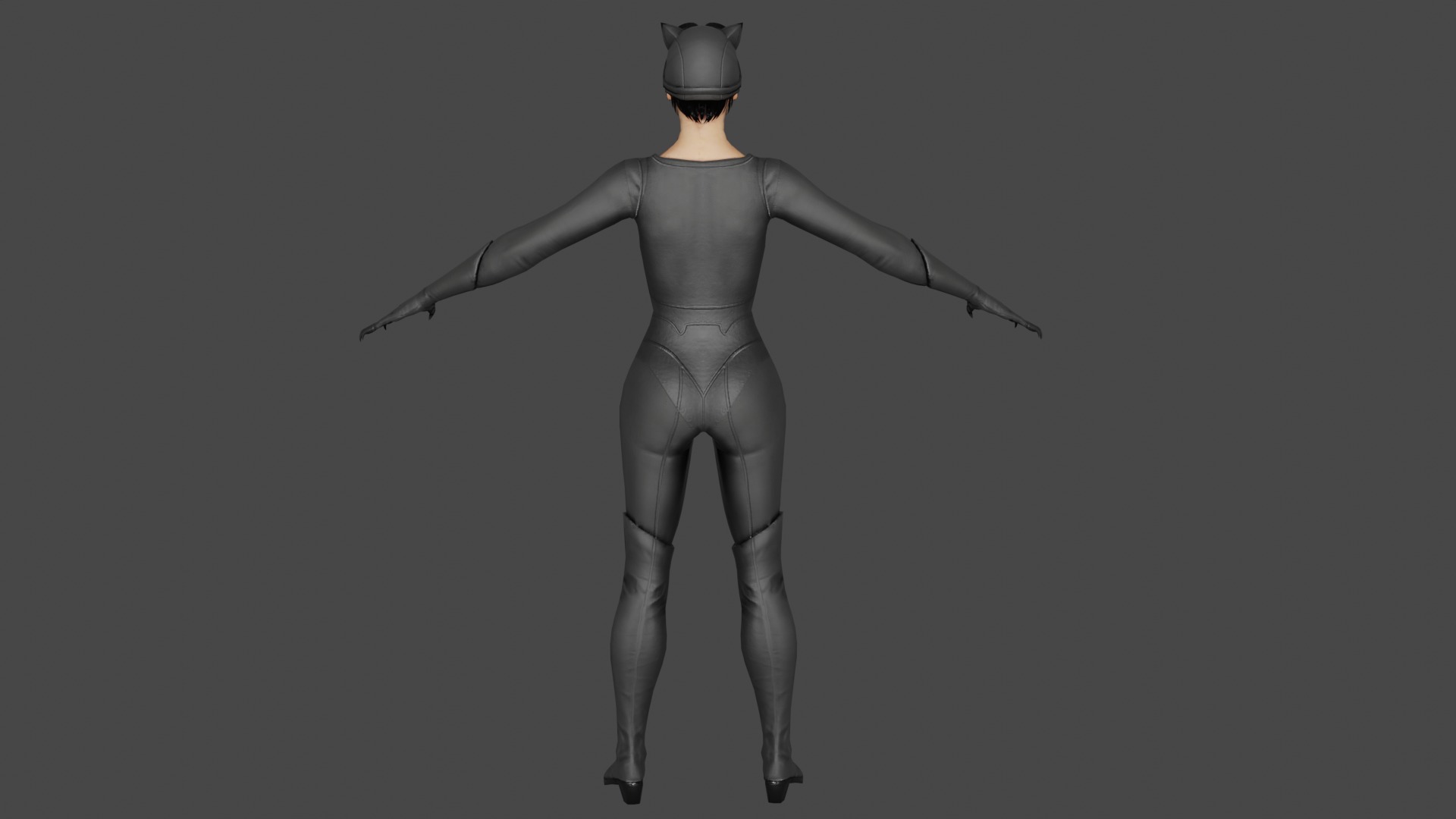 Cat woman 3D model_4