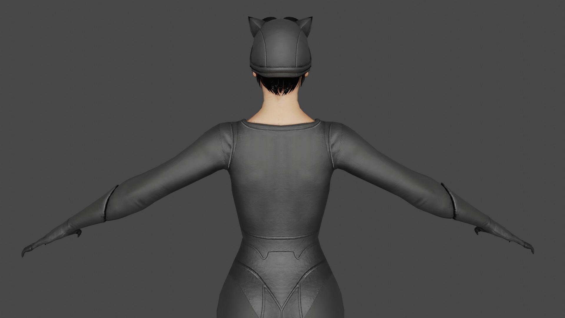 Cat woman 3D model_5