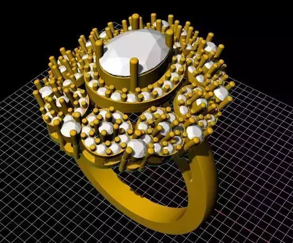 Cocktail Ring 3dm file